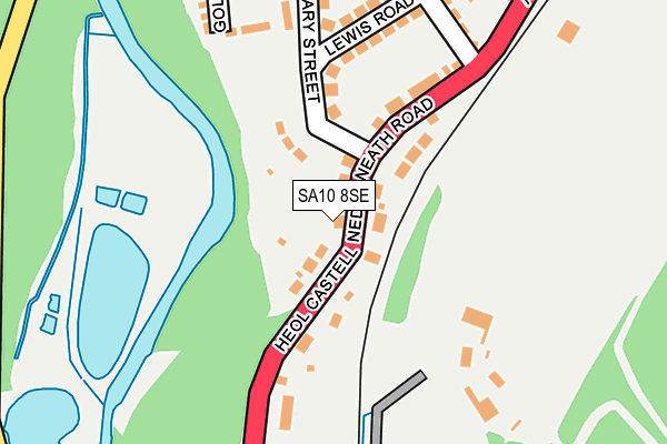 SA10 8SE map - OS OpenMap – Local (Ordnance Survey)