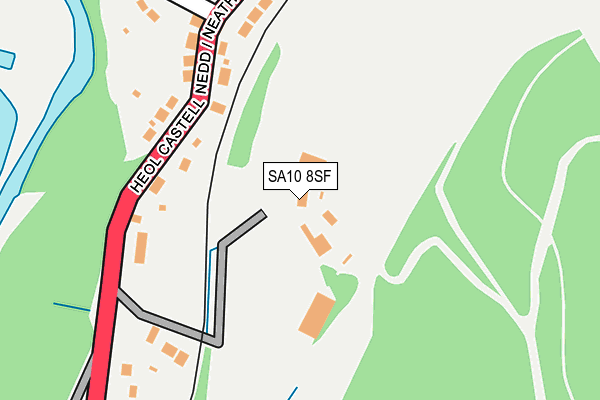 SA10 8SF map - OS OpenMap – Local (Ordnance Survey)