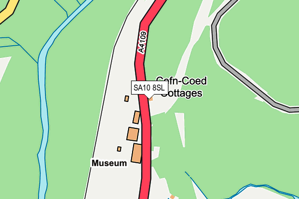 SA10 8SL map - OS OpenMap – Local (Ordnance Survey)