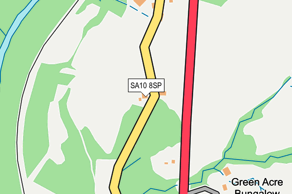 SA10 8SP map - OS OpenMap – Local (Ordnance Survey)