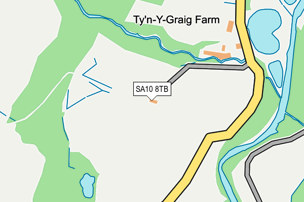 SA10 8TB map - OS OpenMap – Local (Ordnance Survey)