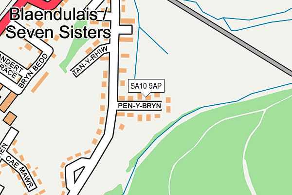 SA10 9AP map - OS OpenMap – Local (Ordnance Survey)