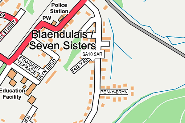 SA10 9AR map - OS OpenMap – Local (Ordnance Survey)