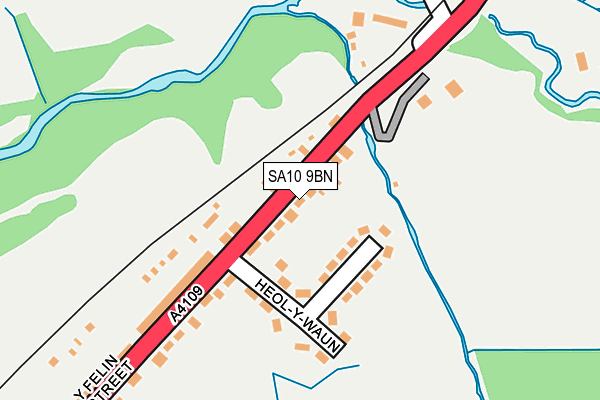 SA10 9BN map - OS OpenMap – Local (Ordnance Survey)