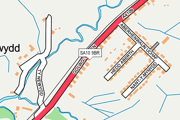 SA10 9BR map - OS OpenMap – Local (Ordnance Survey)