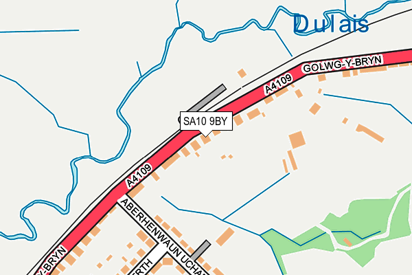 SA10 9BY map - OS OpenMap – Local (Ordnance Survey)