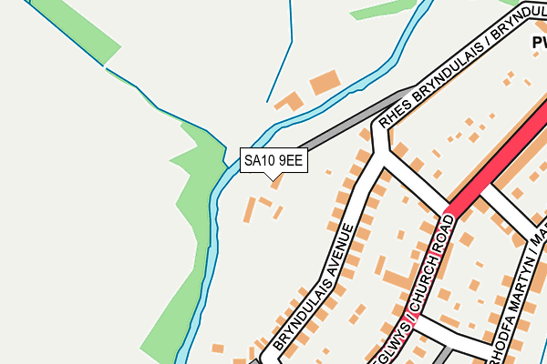 SA10 9EE map - OS OpenMap – Local (Ordnance Survey)