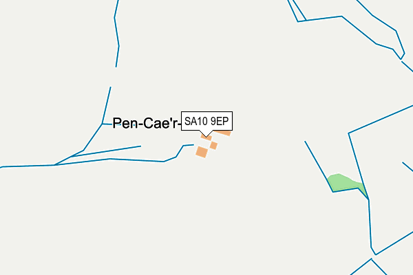 SA10 9EP map - OS OpenMap – Local (Ordnance Survey)
