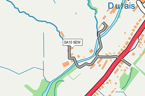 SA10 9EW map - OS OpenMap – Local (Ordnance Survey)