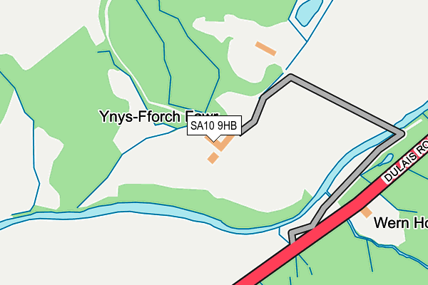 SA10 9HB map - OS OpenMap – Local (Ordnance Survey)
