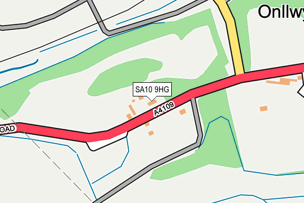 SA10 9HG map - OS OpenMap – Local (Ordnance Survey)