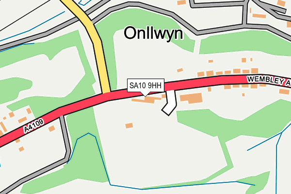 SA10 9HH map - OS OpenMap – Local (Ordnance Survey)