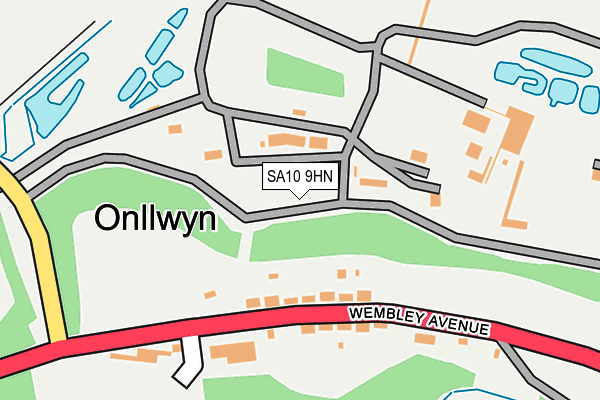 SA10 9HN map - OS OpenMap – Local (Ordnance Survey)