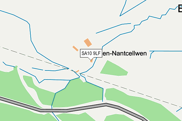 SA10 9LF map - OS OpenMap – Local (Ordnance Survey)