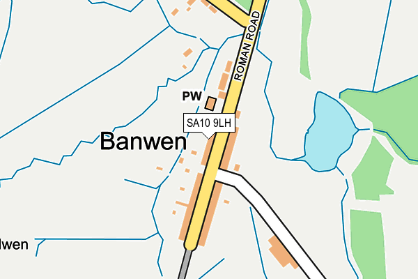 SA10 9LH map - OS OpenMap – Local (Ordnance Survey)