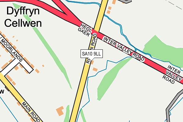 SA10 9LL map - OS OpenMap – Local (Ordnance Survey)