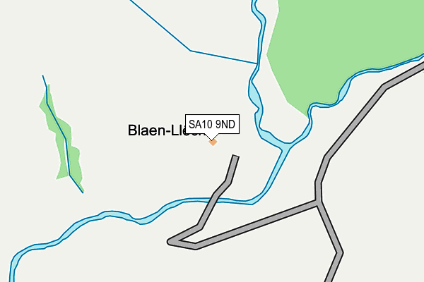 SA10 9ND map - OS OpenMap – Local (Ordnance Survey)