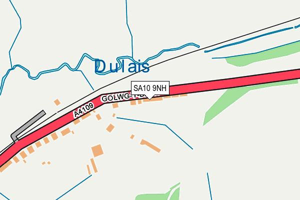 SA10 9NH map - OS OpenMap – Local (Ordnance Survey)