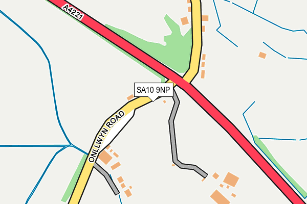 SA10 9NP map - OS OpenMap – Local (Ordnance Survey)