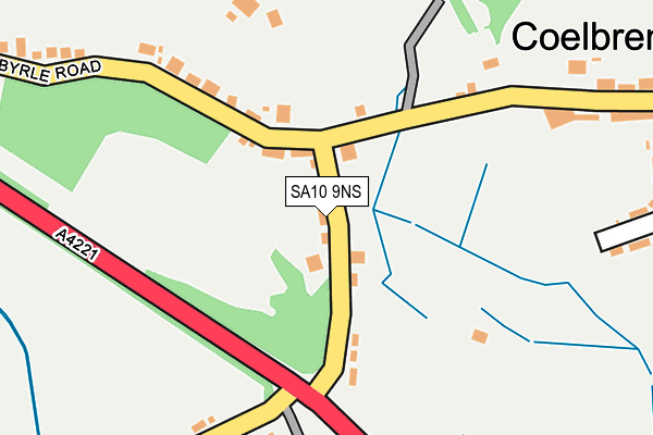 SA10 9NS map - OS OpenMap – Local (Ordnance Survey)