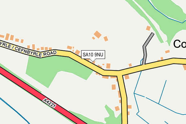SA10 9NU map - OS OpenMap – Local (Ordnance Survey)
