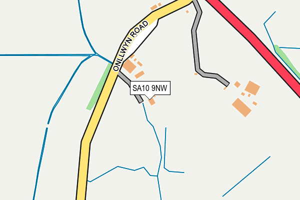 SA10 9NW map - OS OpenMap – Local (Ordnance Survey)