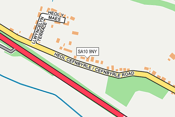 SA10 9NY map - OS OpenMap – Local (Ordnance Survey)