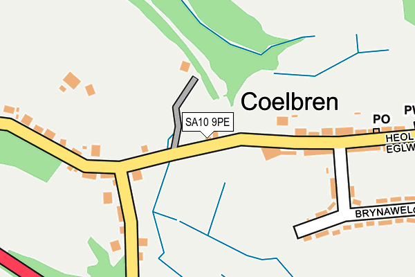 SA10 9PE map - OS OpenMap – Local (Ordnance Survey)