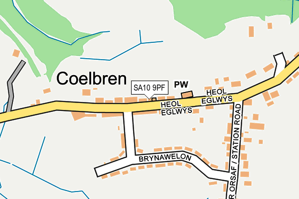 SA10 9PF map - OS OpenMap – Local (Ordnance Survey)