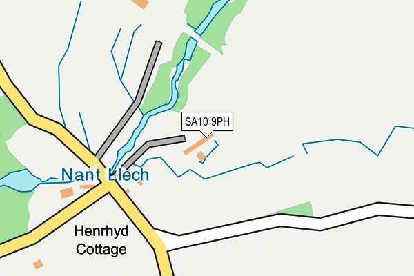 SA10 9PH map - OS OpenMap – Local (Ordnance Survey)