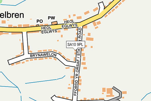 SA10 9PL map - OS OpenMap – Local (Ordnance Survey)