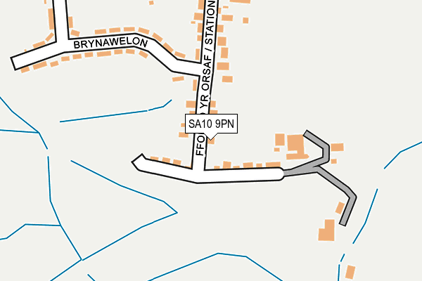 SA10 9PN map - OS OpenMap – Local (Ordnance Survey)