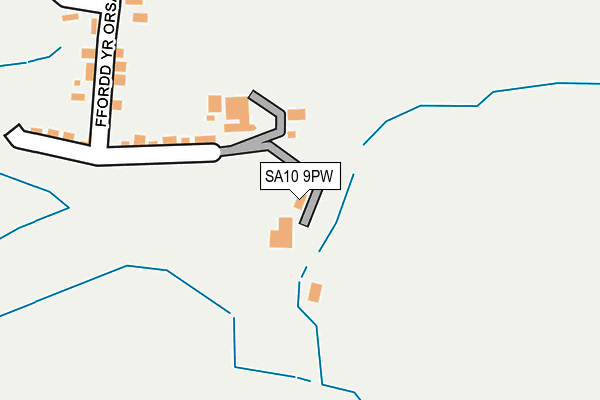 SA10 9PW map - OS OpenMap – Local (Ordnance Survey)