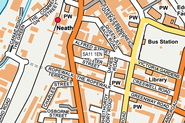 SA11 1EN map - OS OpenMap – Local (Ordnance Survey)