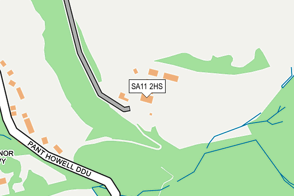 SA11 2HS map - OS OpenMap – Local (Ordnance Survey)
