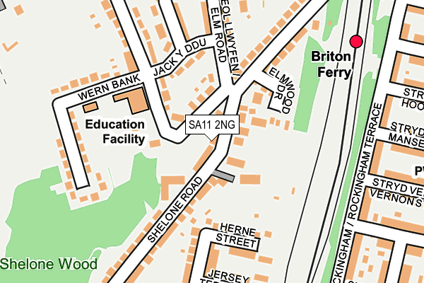 SA11 2NG map - OS OpenMap – Local (Ordnance Survey)