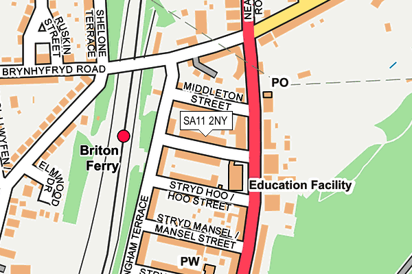 SA11 2NY map - OS OpenMap – Local (Ordnance Survey)