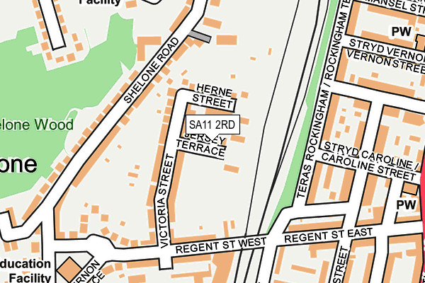 SA11 2RD map - OS OpenMap – Local (Ordnance Survey)