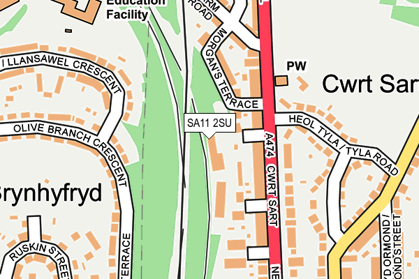 Map of A & S TYRES LIMITED at local scale