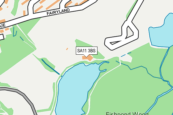 SA11 3BS map - OS OpenMap – Local (Ordnance Survey)