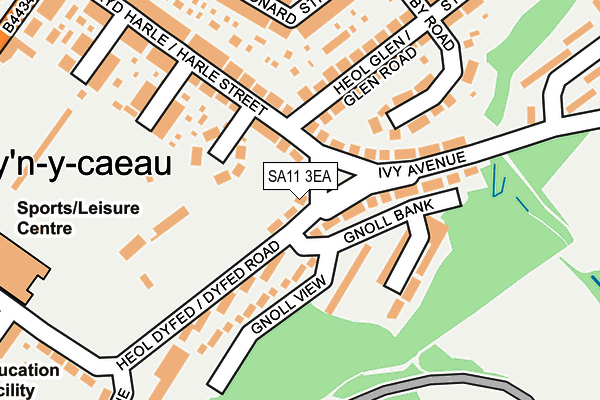 SA11 3EA map - OS OpenMap – Local (Ordnance Survey)