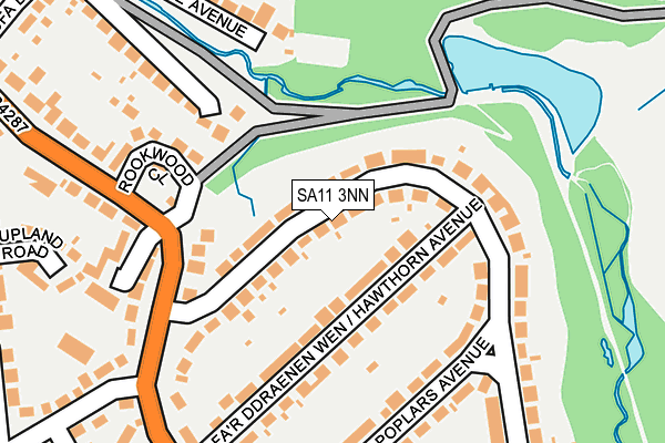 SA11 3NN map - OS OpenMap – Local (Ordnance Survey)