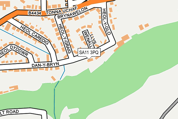 SA11 3PQ map - OS OpenMap – Local (Ordnance Survey)