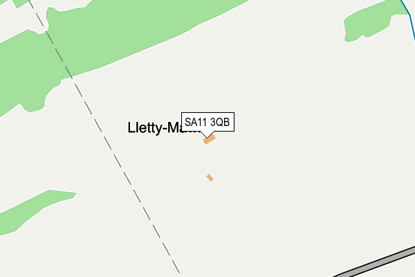SA11 3QB map - OS OpenMap – Local (Ordnance Survey)
