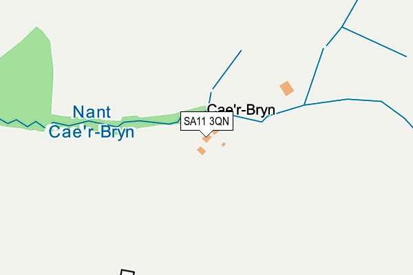 SA11 3QN map - OS OpenMap – Local (Ordnance Survey)