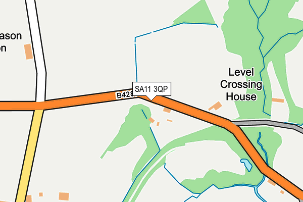 SA11 3QP map - OS OpenMap – Local (Ordnance Survey)