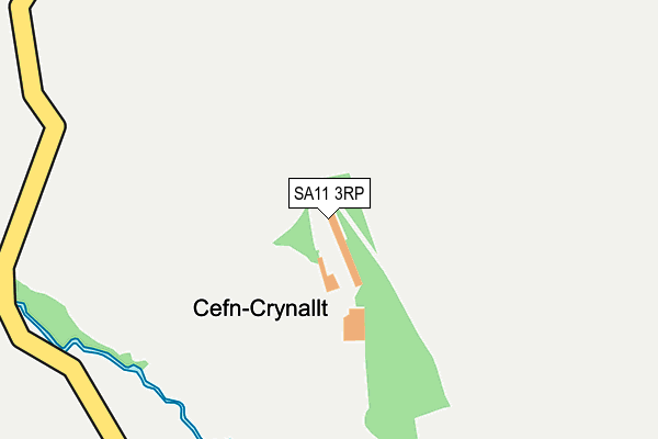 SA11 3RP map - OS OpenMap – Local (Ordnance Survey)