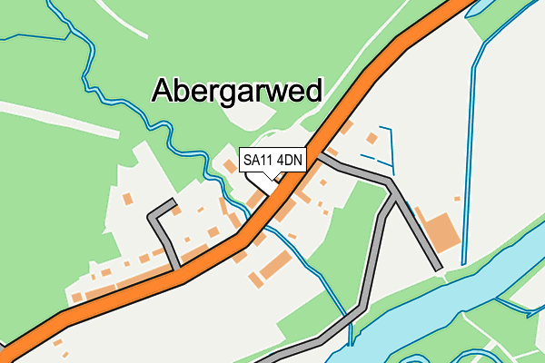 SA11 4DN map - OS OpenMap – Local (Ordnance Survey)