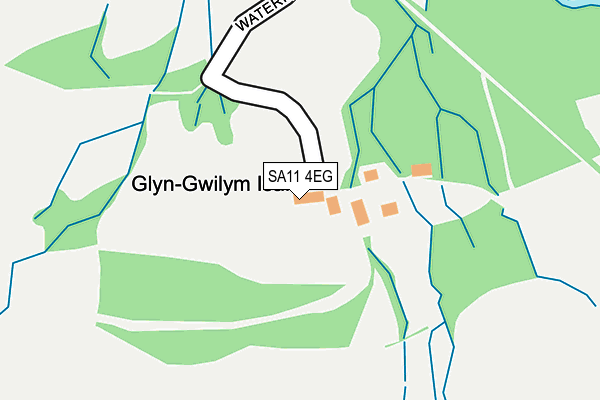 SA11 4EG map - OS OpenMap – Local (Ordnance Survey)