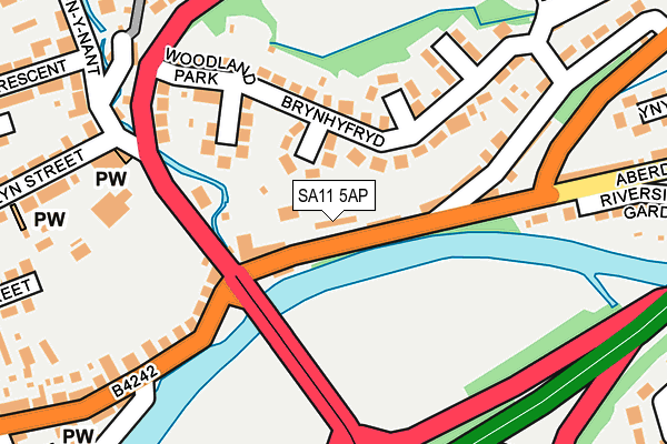 Map of DINAS ROCK GLYNNEATH LTD at local scale